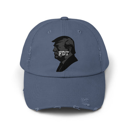 FDT Logo Baseball Cap Distressed Sports Hat product type
