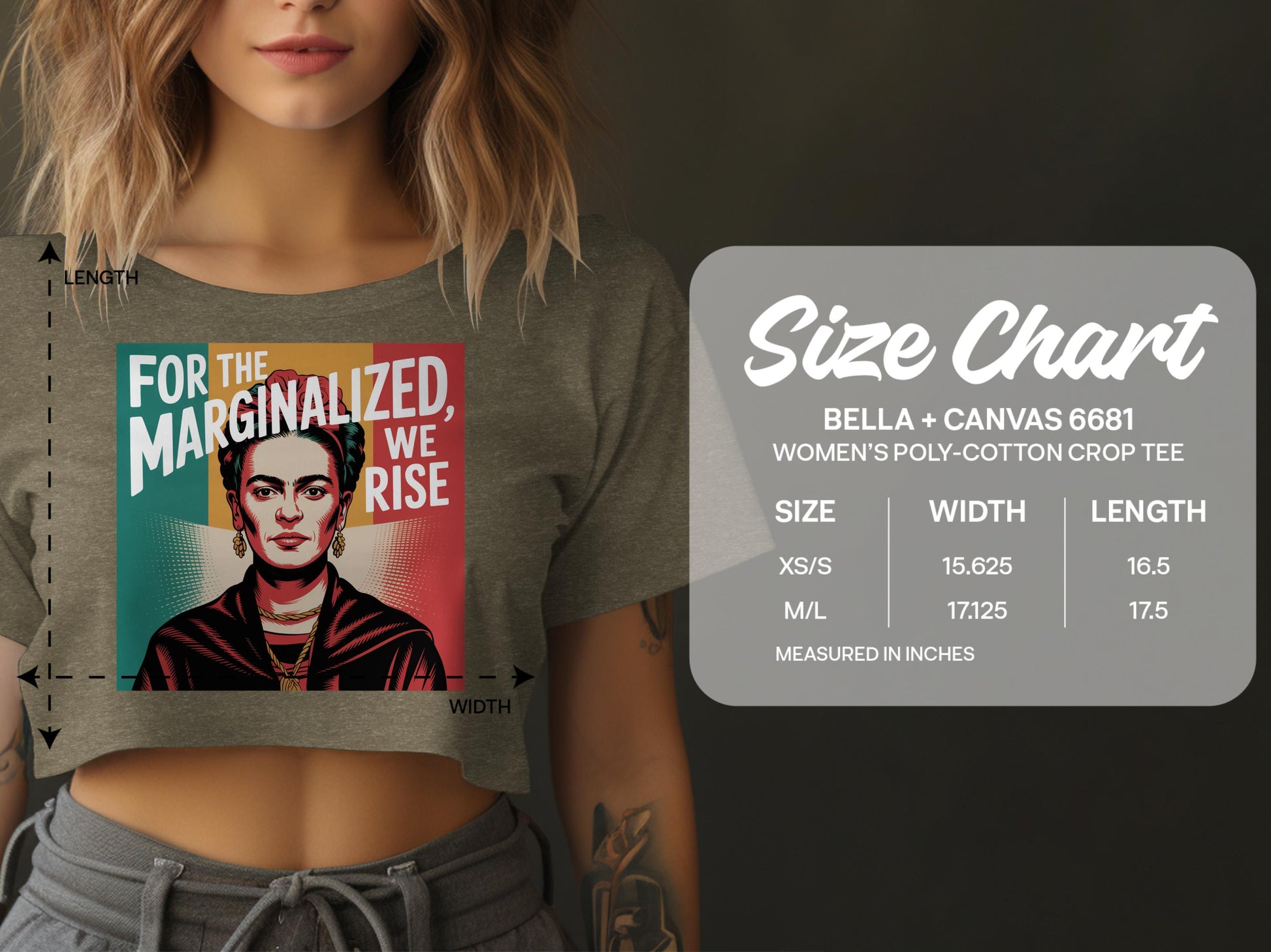 For The Marginalized We Rise Crop Tee product type