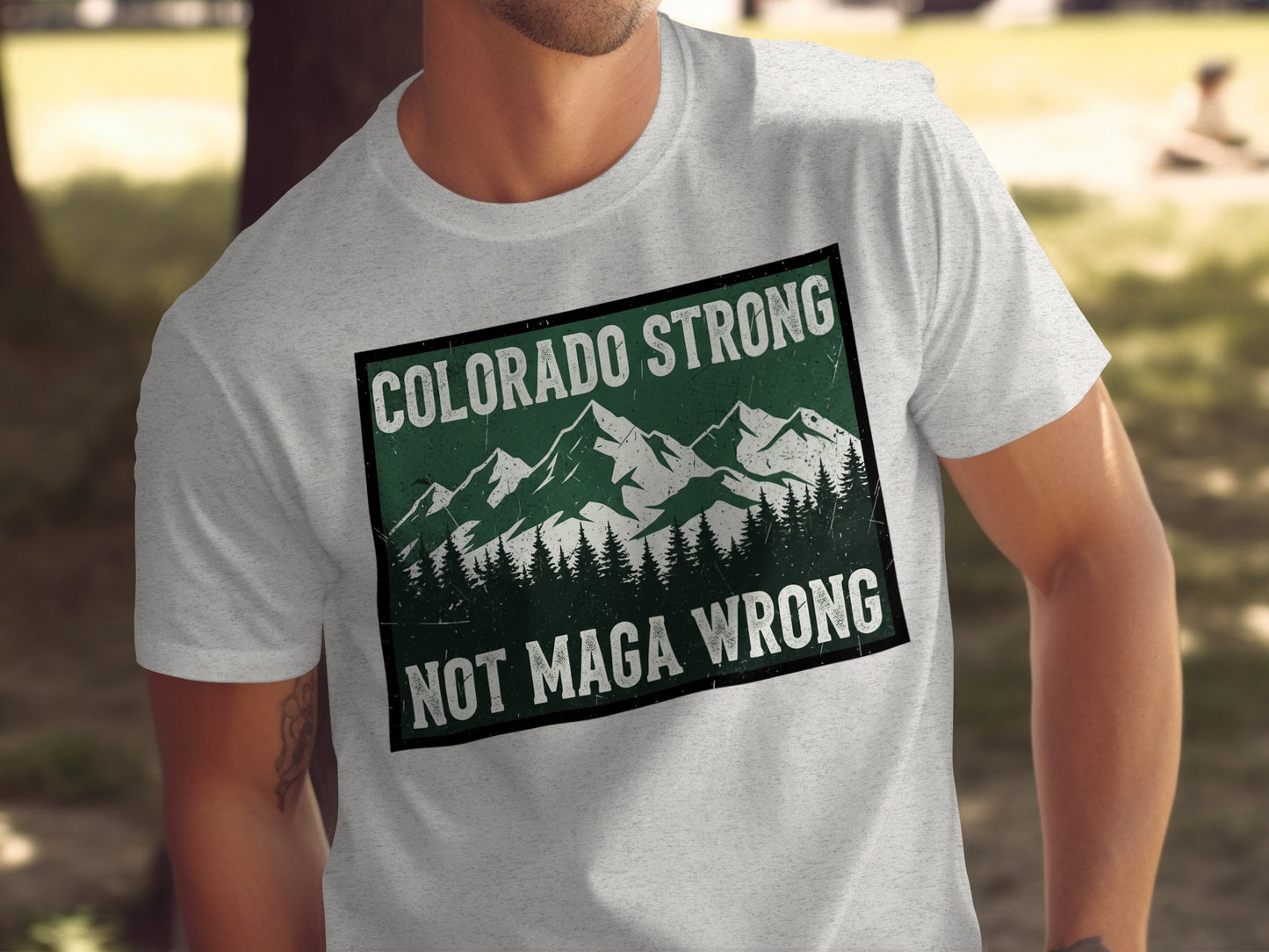 Colorado Strong Not Maga Wrong graphic t-shirt product