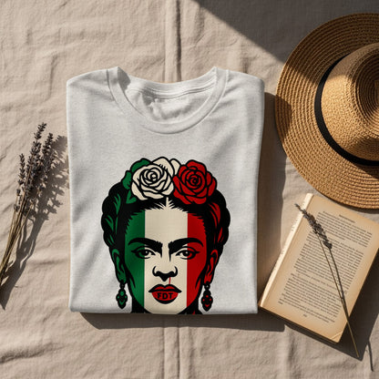 Frida Inspired Graphic Tee with Colorful Design product type
