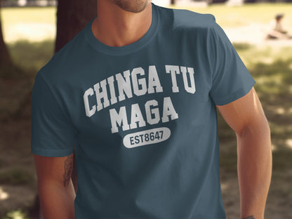 CHINGA TU MAGA EST8647 Casual Statement Tee