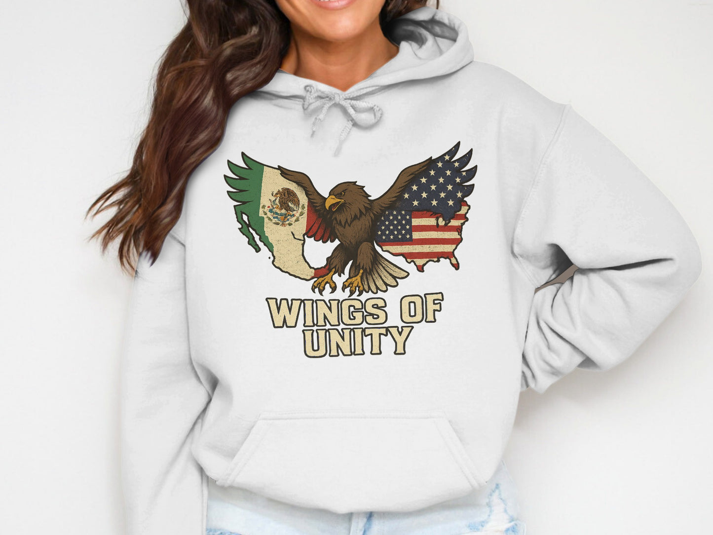 Wings of Unity Eagle Graphic Hoodie product