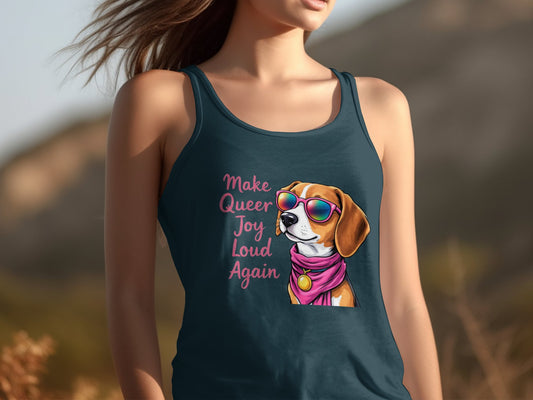 Make Queer Joy Loud Again Graphic Tank Top product type