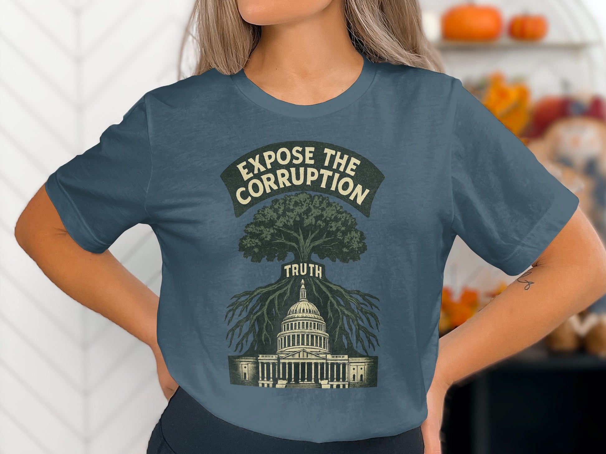 Expose The Corruption Truth Graphic T-shirt product