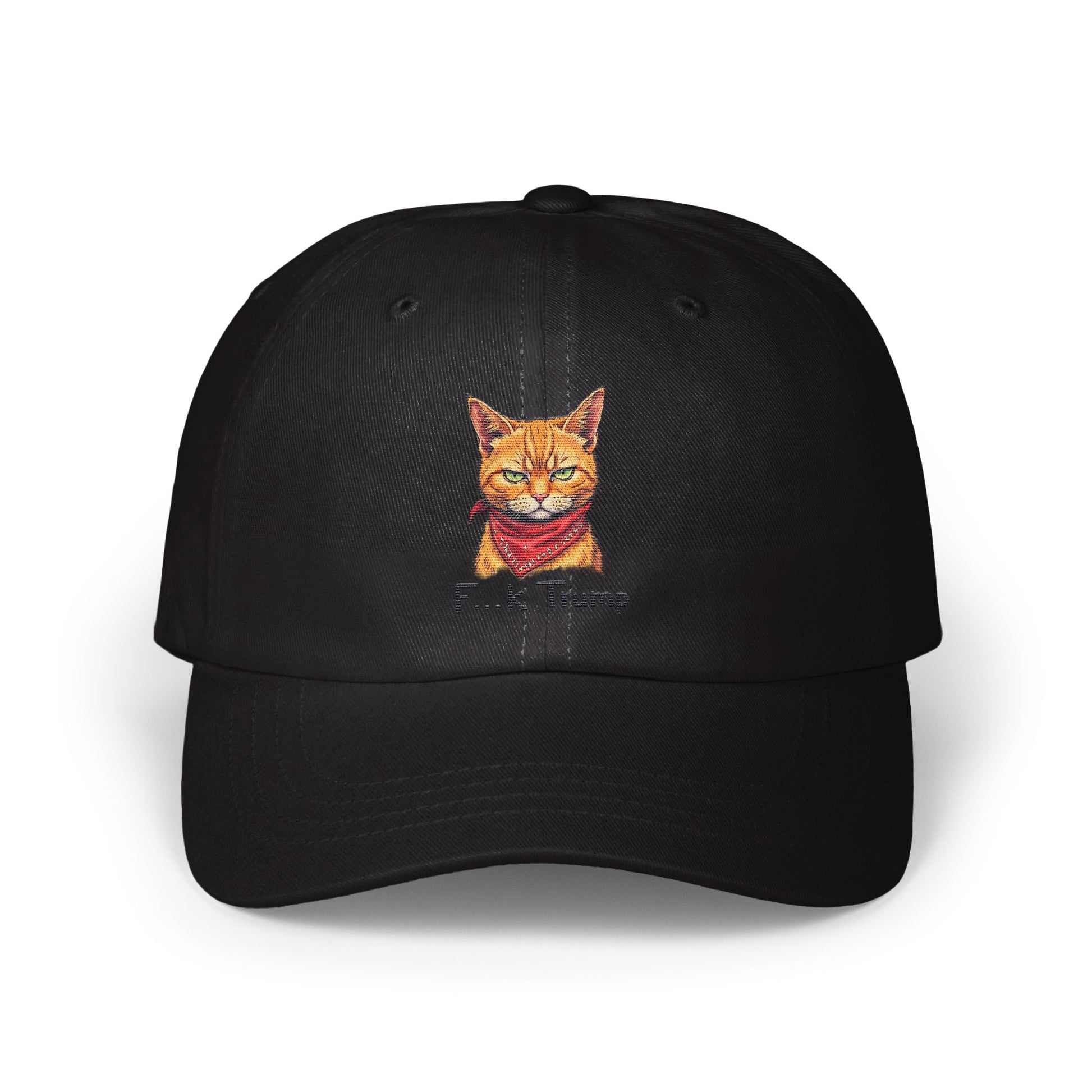 Cool Cat Wearing Bandana Featured on Black Hat product