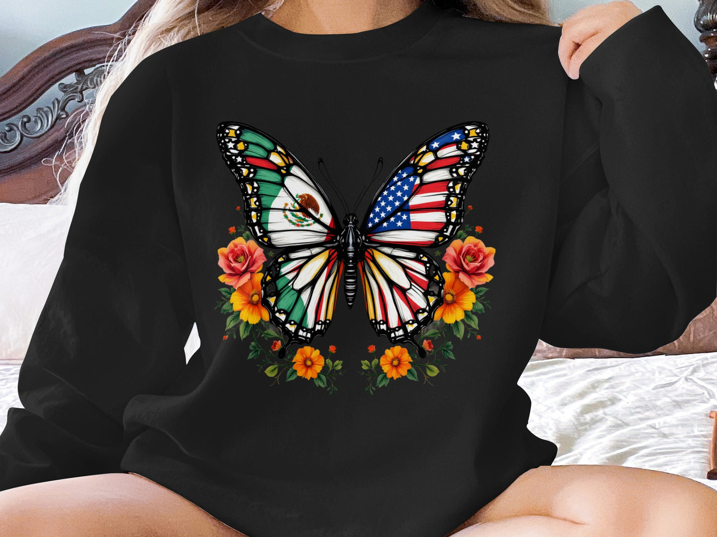Distinctive Butterfly Art Long Sleeve Shirt product