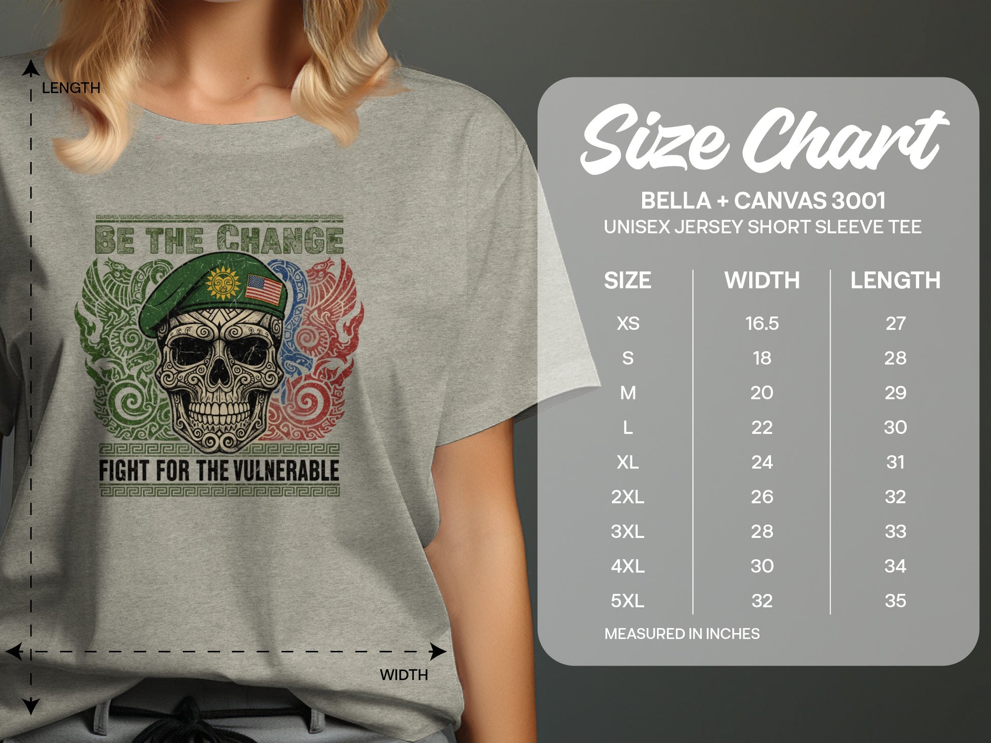 Be The Change Skull Soldier T-shirt