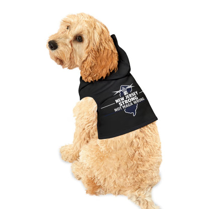 New Jersey Strong Not MAGA Wrong Dog Hoodie