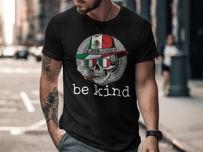 Mexican Skull Be Kind Graphic T-Shirt Product