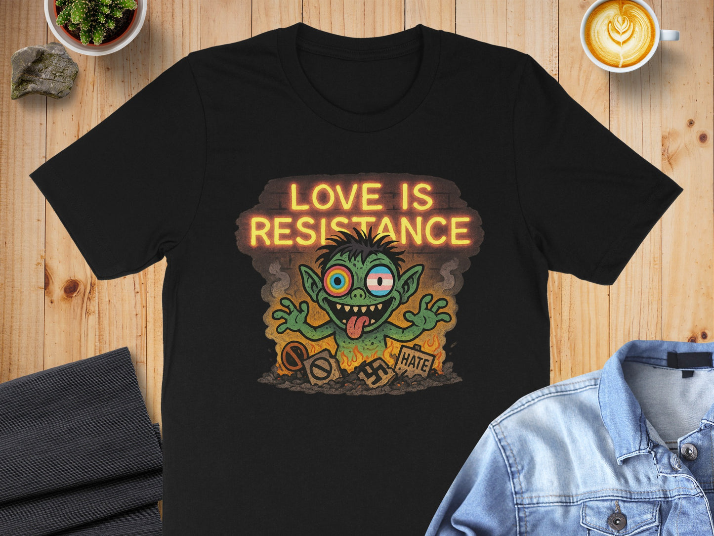 Love Is Resistance Graphic Novelty T-Shirt product