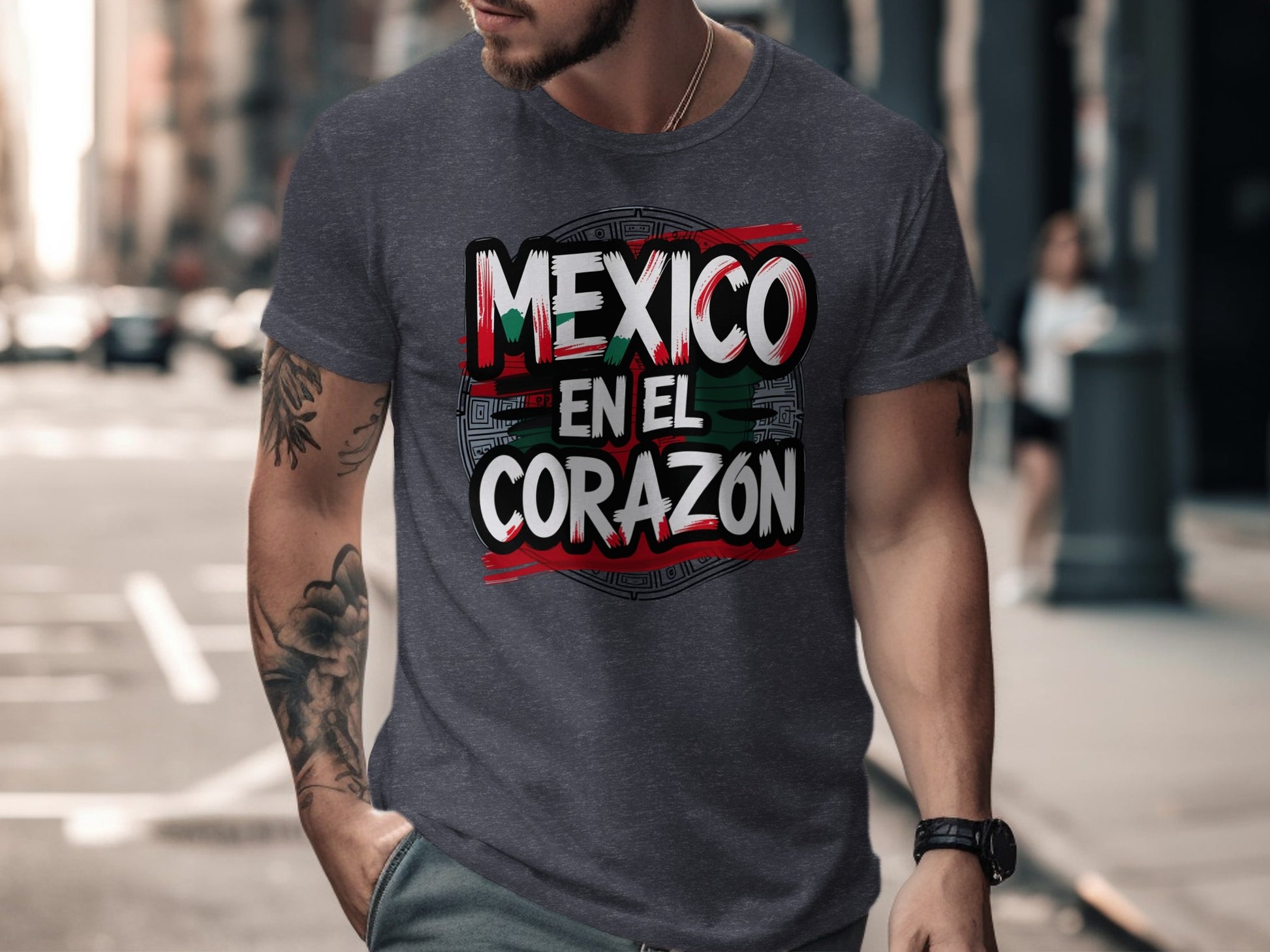 Mexico En El Corazon Graphic Shirt product