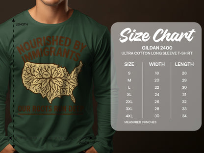 Nourished by Immigrants Our Roots Run Deep T-Shirt
