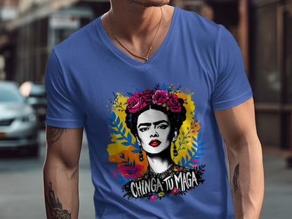 Chinga Tu Maga Graphic Print Men's T-Shirt