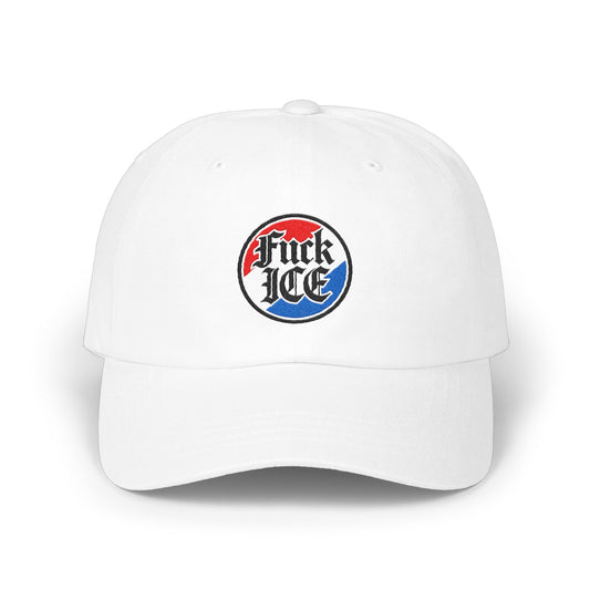 Fuck ICE embroidered graphic design cap product