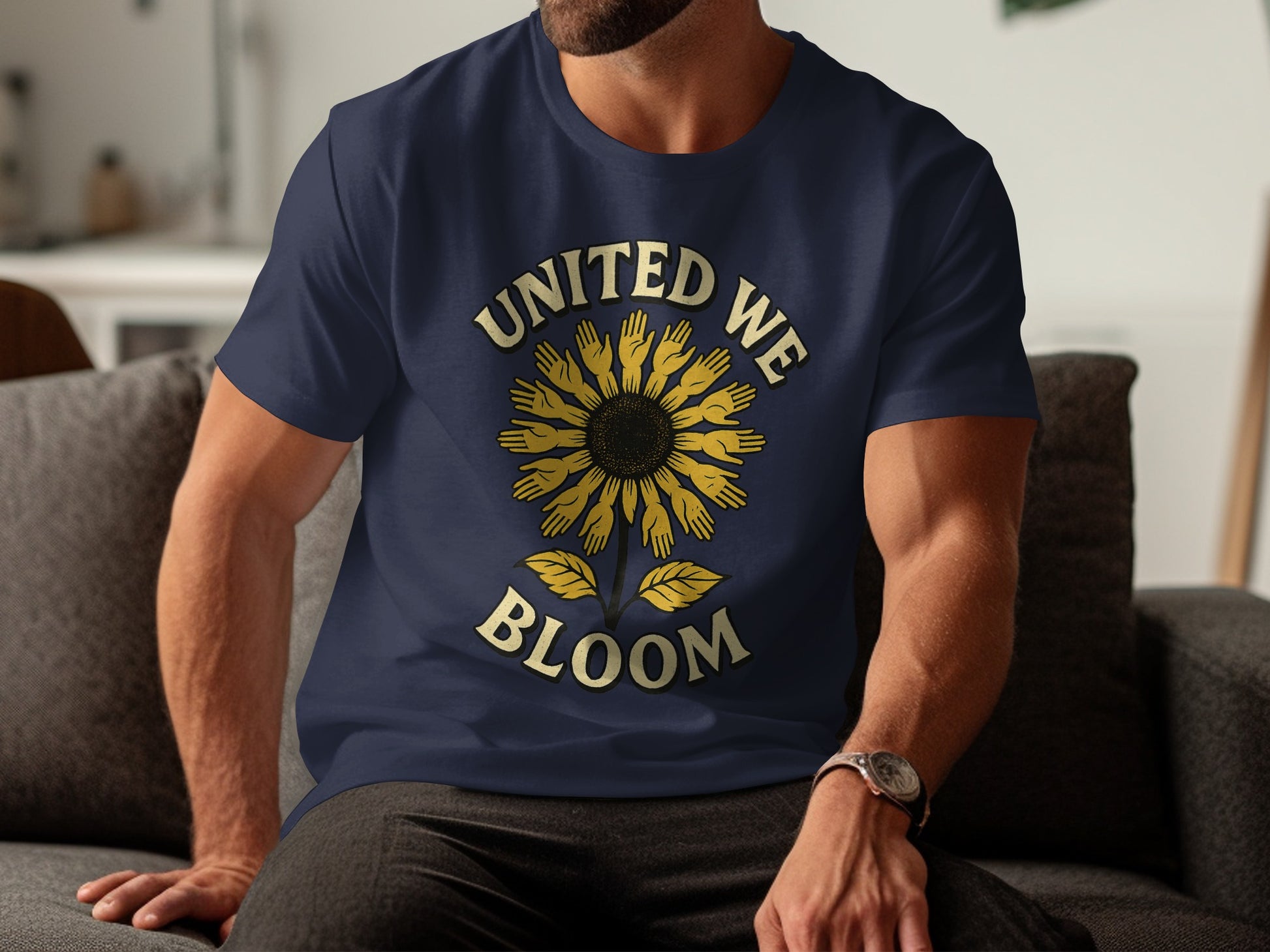 United We Bloom Sunflower Graphic Tee product