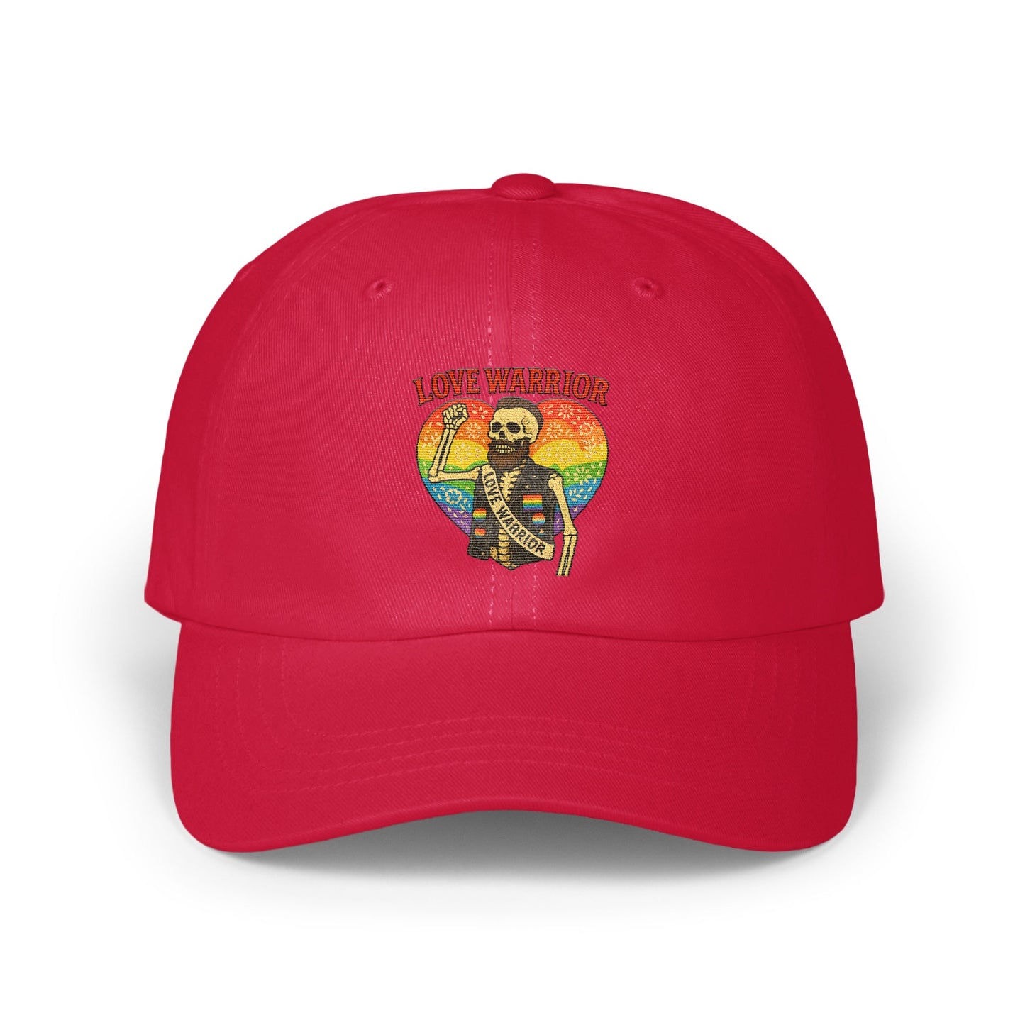 Bold Red Love Warrior Skeleton Graphic Hat product