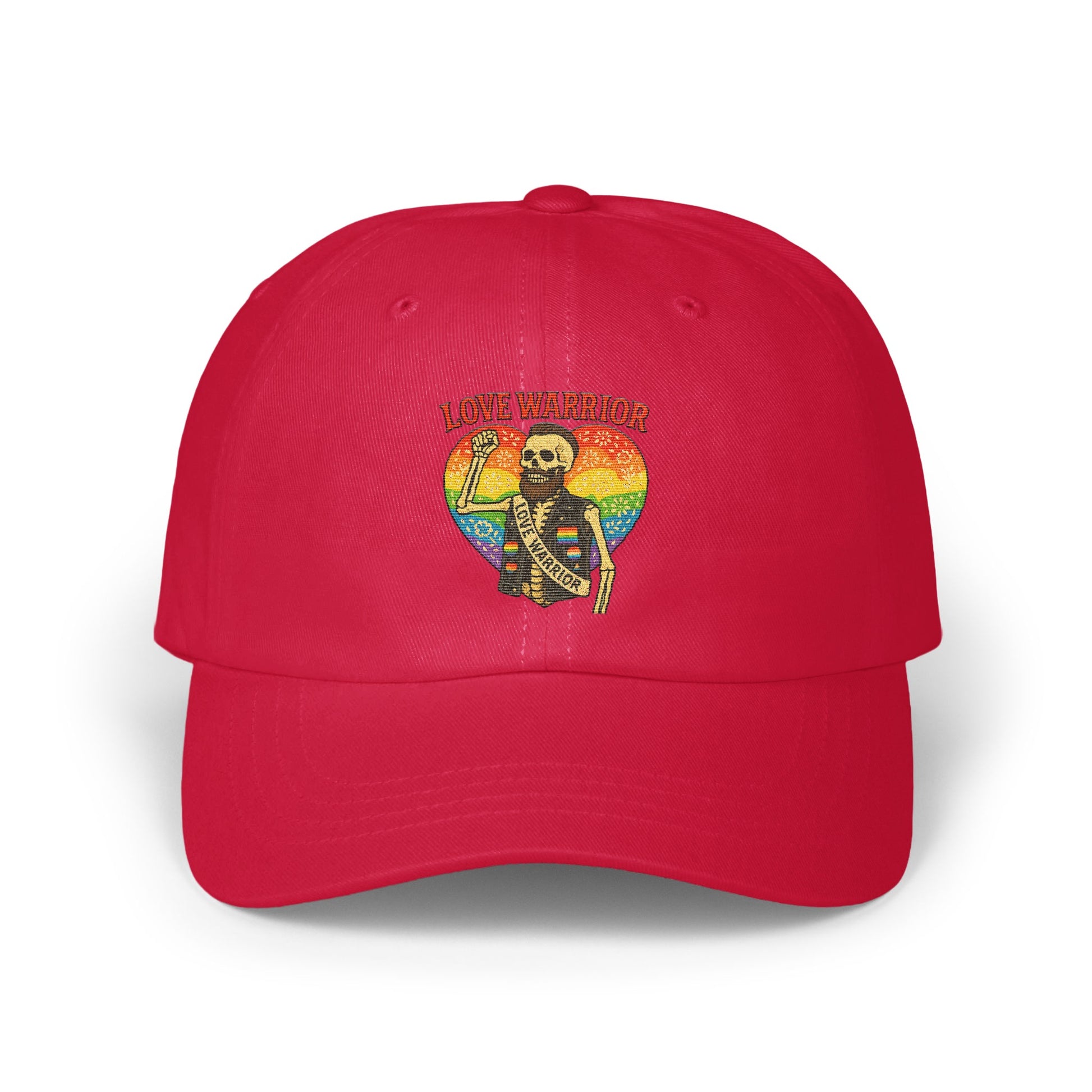 Bold Red Love Warrior Skeleton Graphic Hat product
