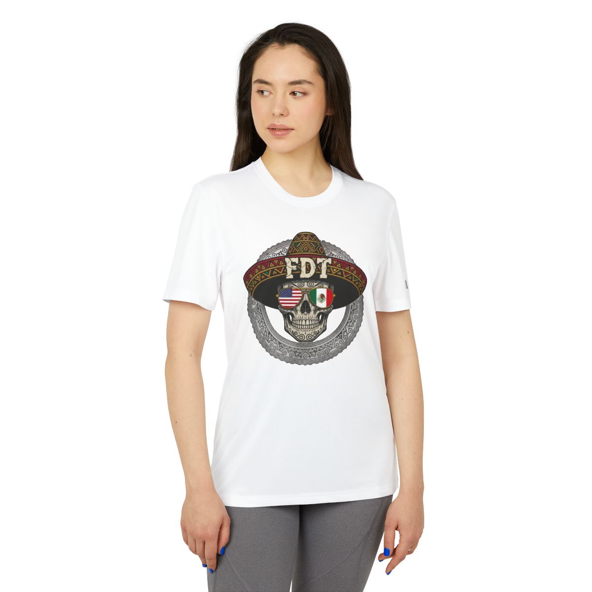 Vibrant FDT Design Skull With Hat Printed Shirt