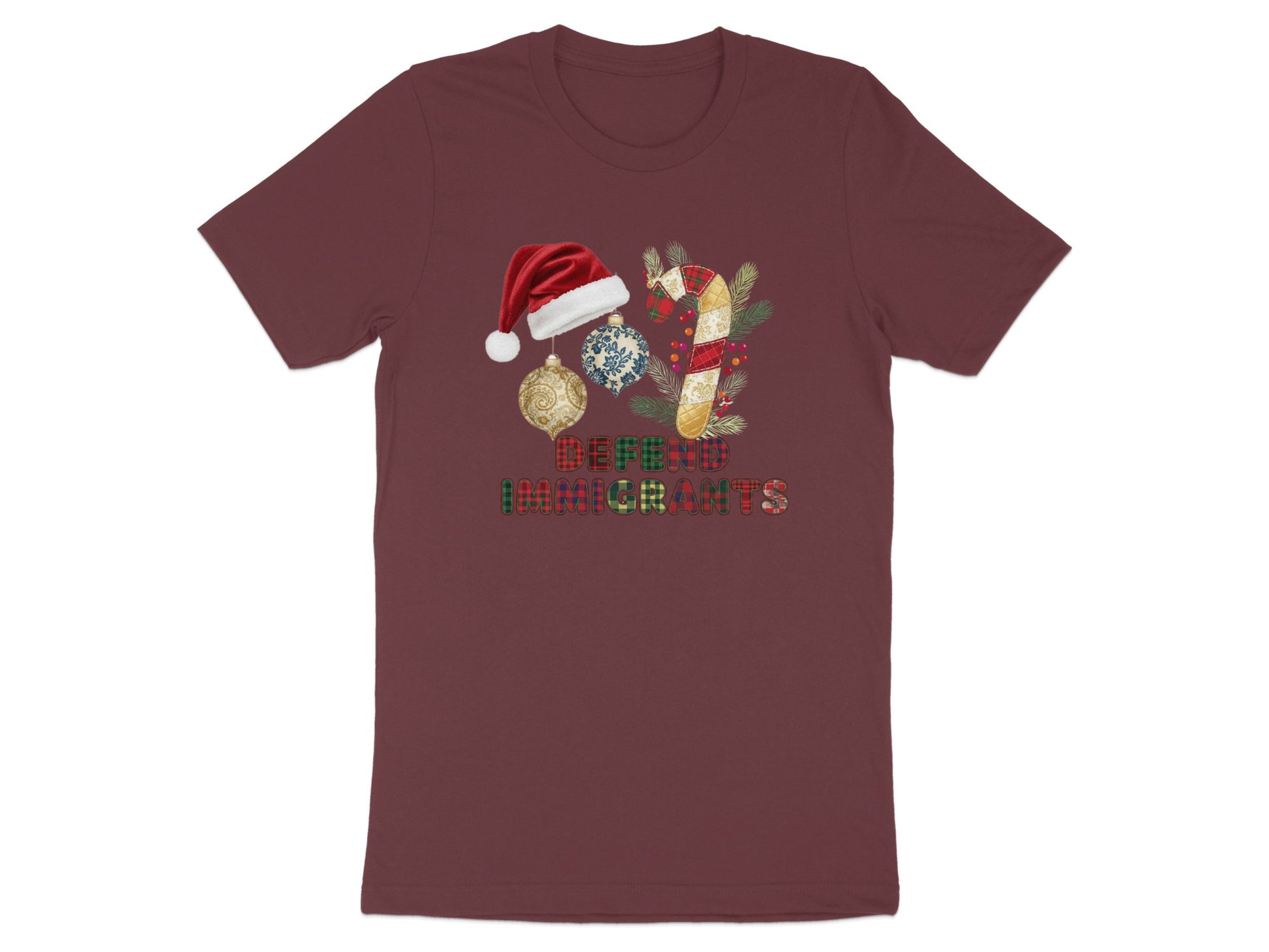 Santa Defend Immigrants Holiday Shirt