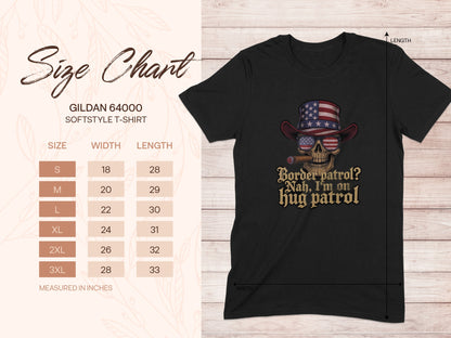 Patriotic Skull Hug Patrol Graphic Tee product