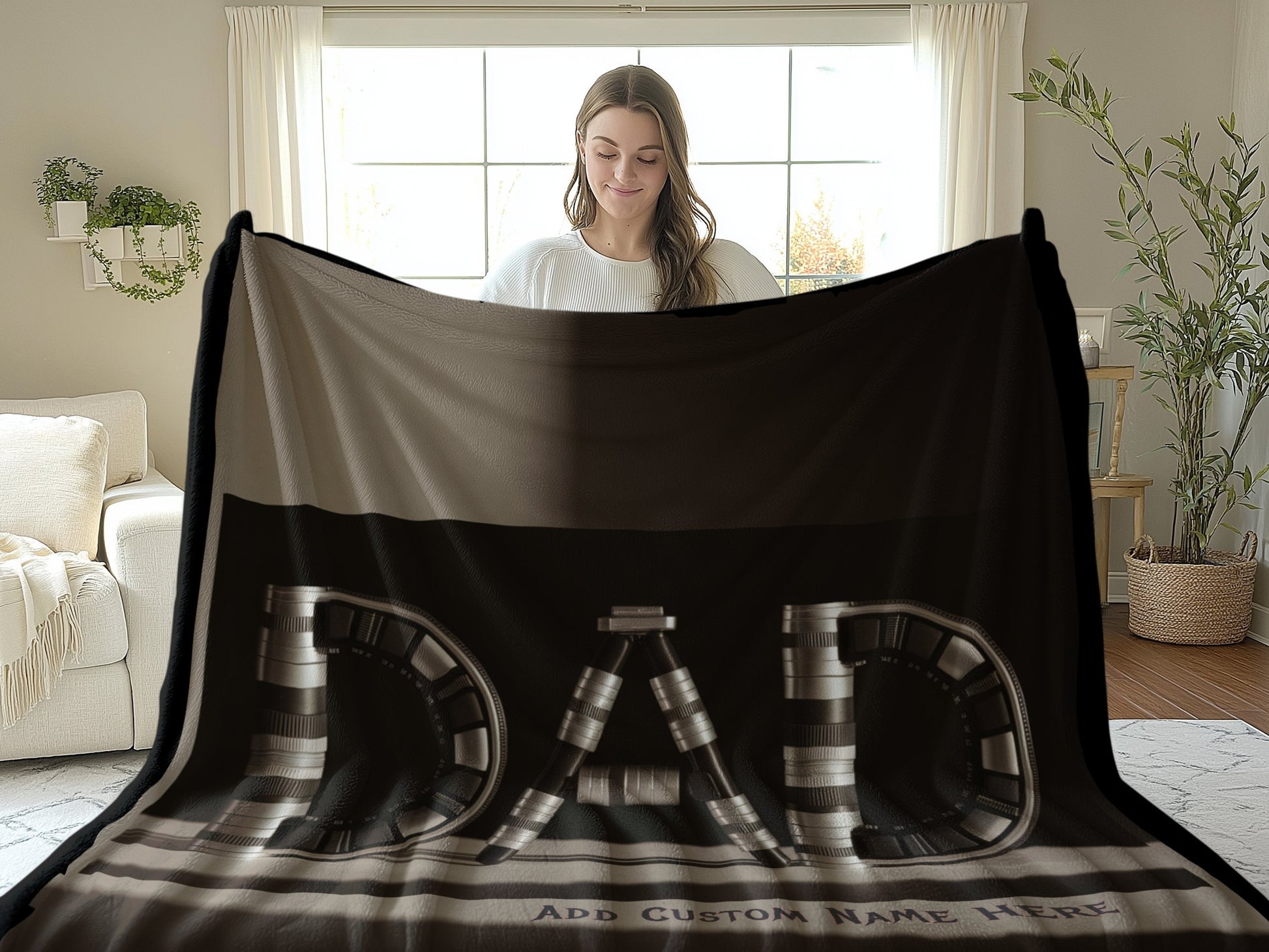 Custom Dad Themed Blanket for Unique Personalized Product