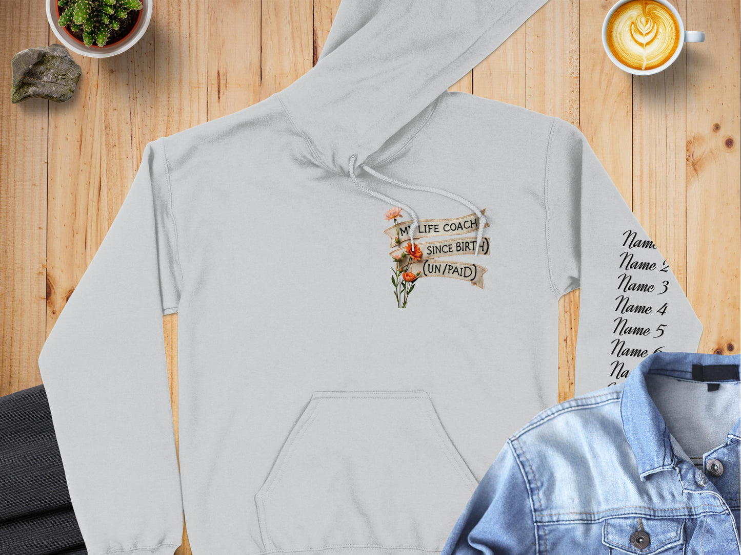 My Life Coach Since Birth Unpaid Hoodie product