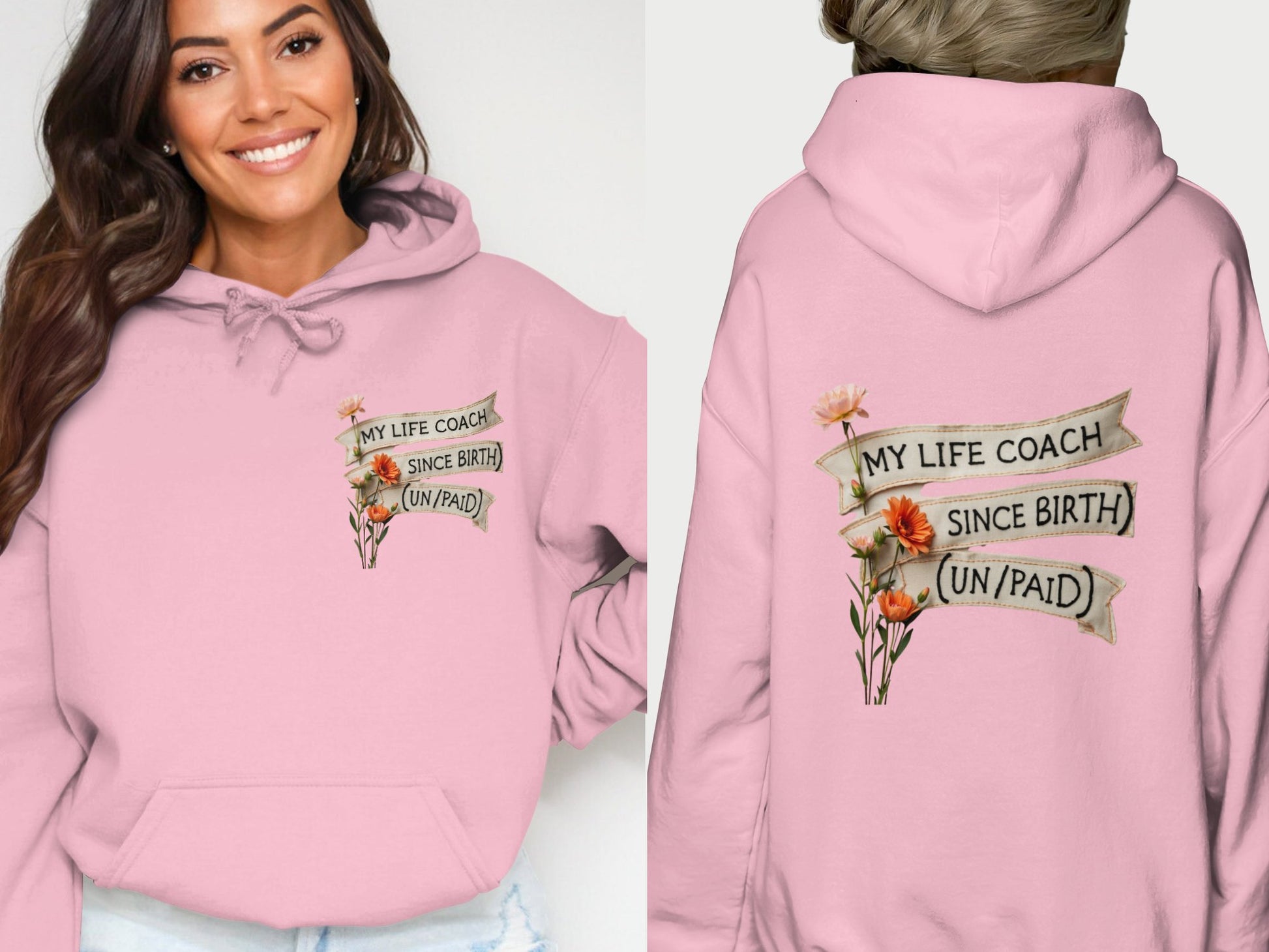 My Life Coach Since Birth Unpaid Hoodie product