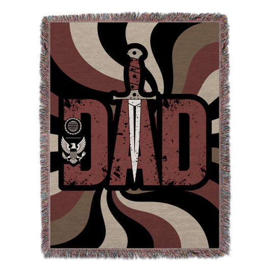 Unique Dad Sword Design Woven Tapestry Blanket product