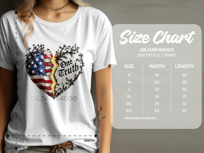 Heart Design Graphic Gildan 64000 Softstyle T-shirt product