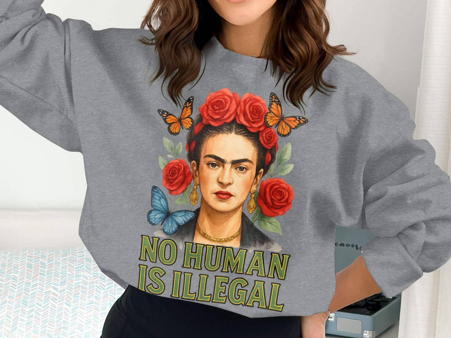 No Human is Illegal Graphic Sweatshirt Product