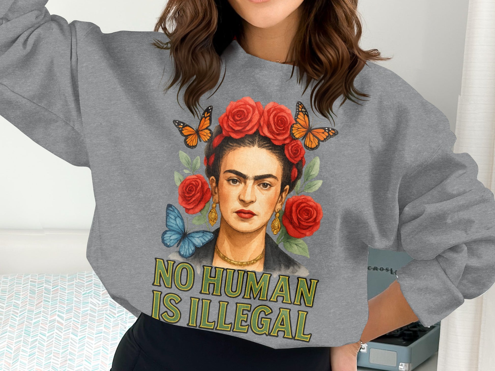 No Human is Illegal Graphic Sweatshirt Product