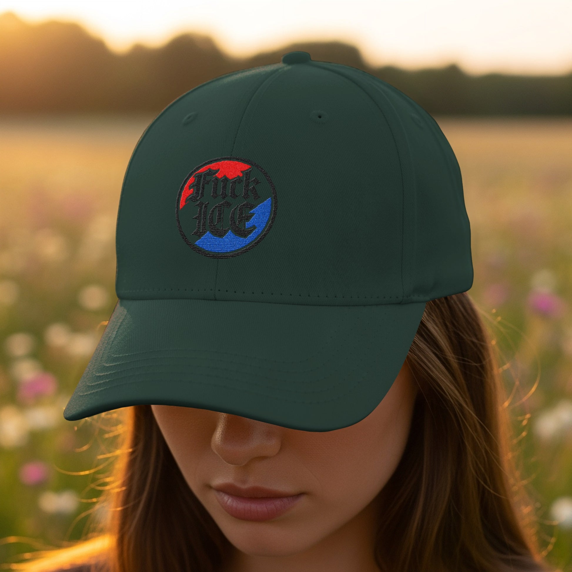 Bold Statement Fuck ICE Baseball Cap product