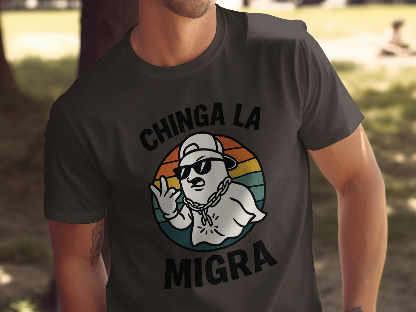 Chinga La Migra Graphic Tee Novelty Shirt product type