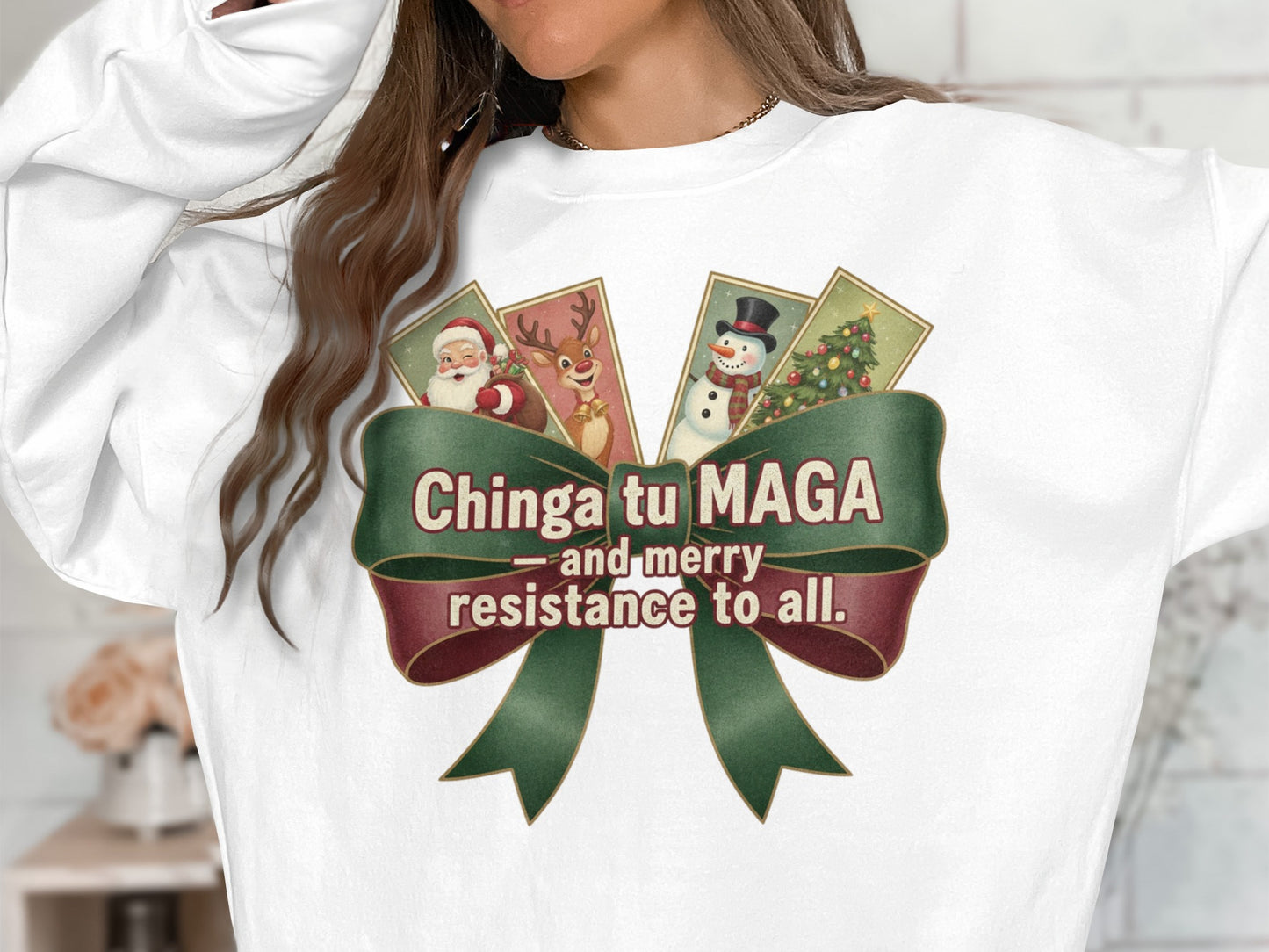 Holiday Humor Festive Sweatshirt for Christmas Fans