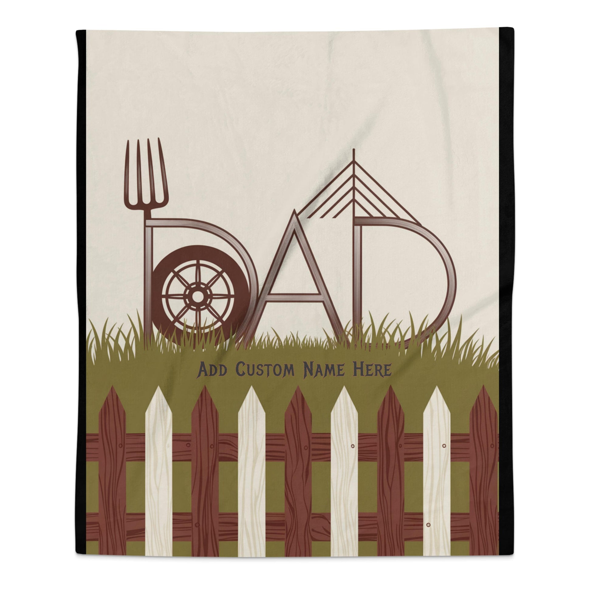 Unique Dad Gift Farmyard Personalized Blanket product type