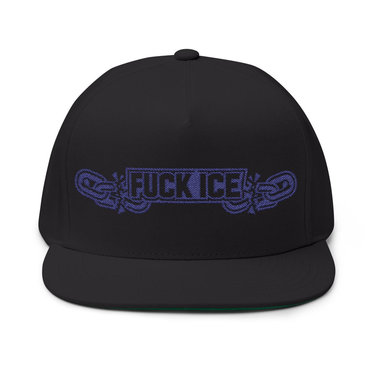 Fuck ICE Black Snapback Hat Statement Cap
