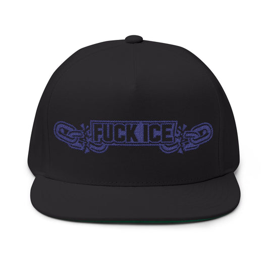 Fuck ICE Black Snapback Hat Statement Cap