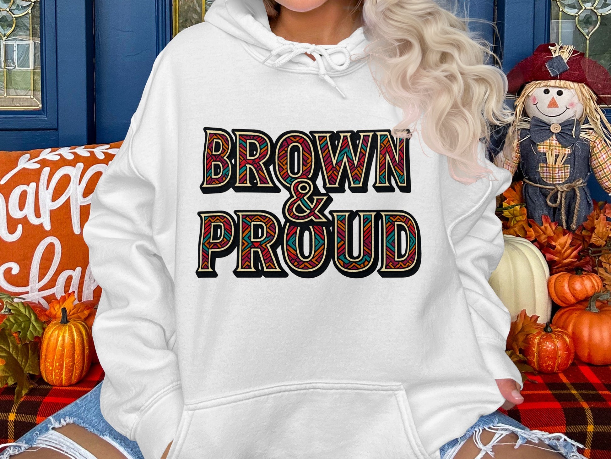 Brown Proud Oversized Hoodie Casual product