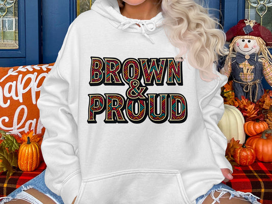 Brown Proud Oversized Hoodie Casual product