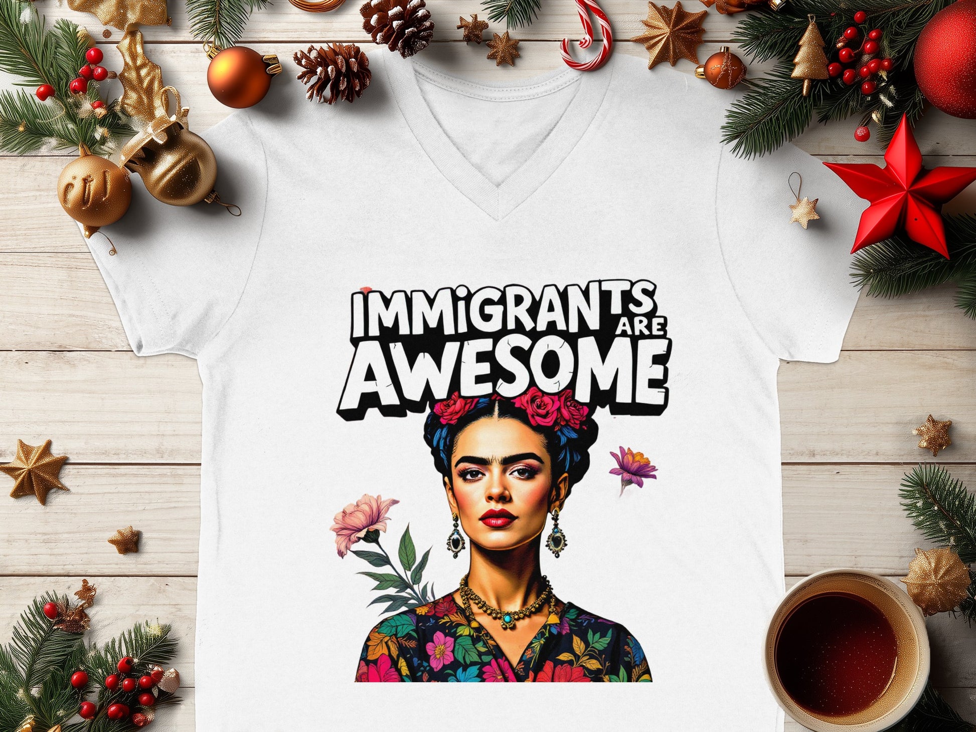 Immigrants Are Awesome Graphic Tee Statement Shirt