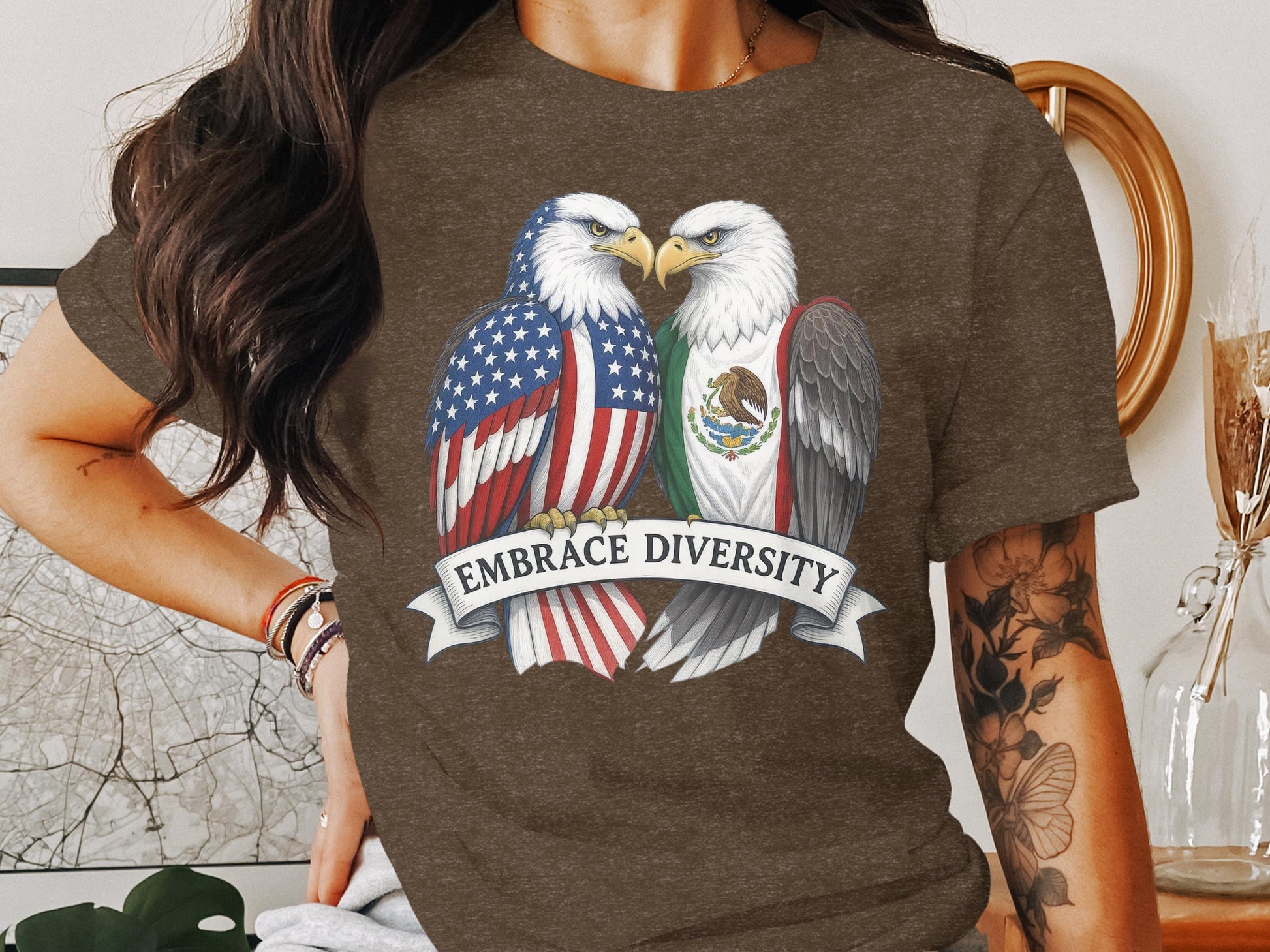 Embrace Diversity Eagles Graphic T-Shirt product type