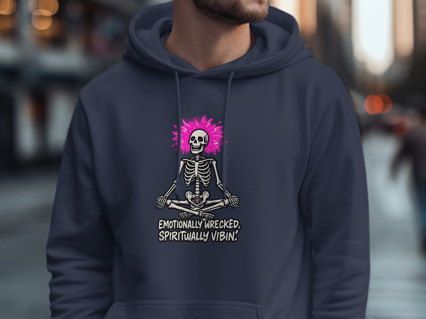 Emotionally Wrecked Spiritually Vibin Hoodie product
