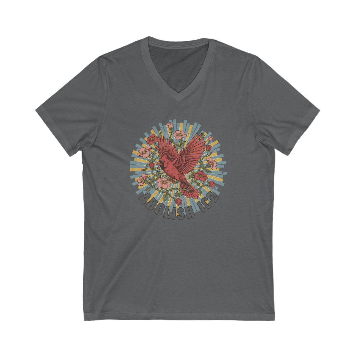 Abolish Ice Graphic V-Neck T-Shirt product