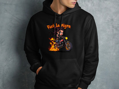 La Migra Flame Biker Hoodie product