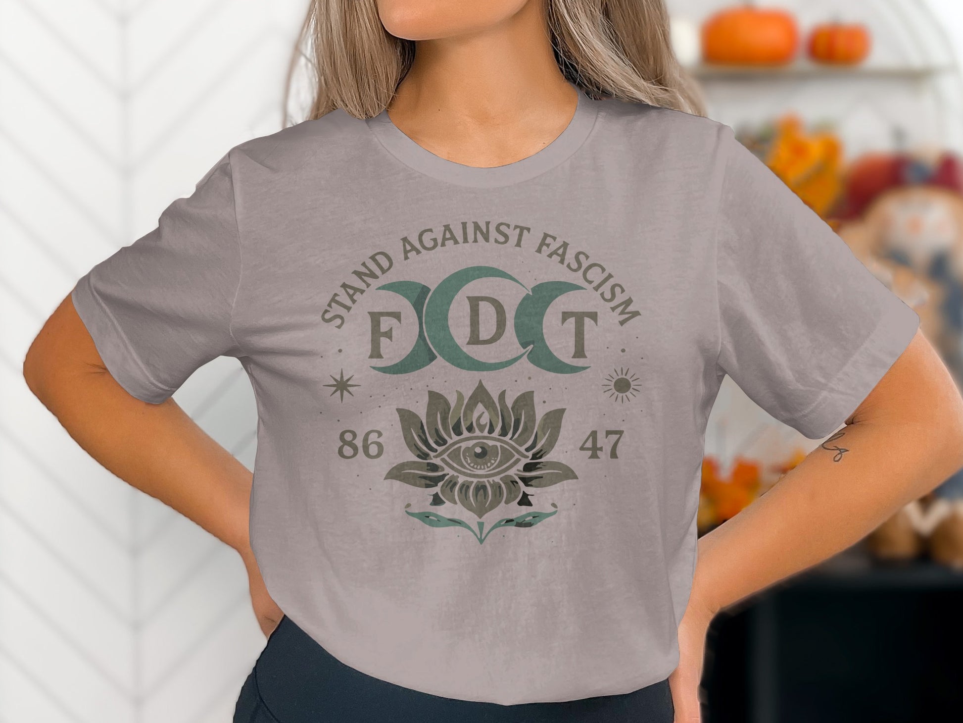 Stand Against Fascism FDCT 86 47 Graphic T-Shirt