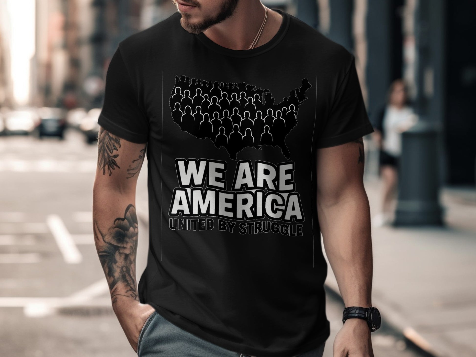 We Are America United By Struggle Graphic T-Shirt product