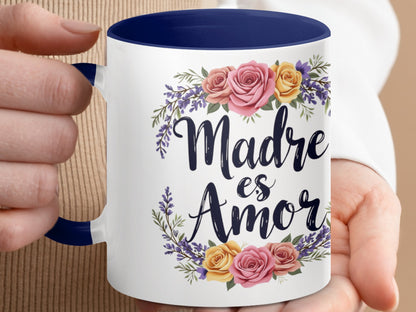 Madre es Amor Floral Themed Coffee Mug Product