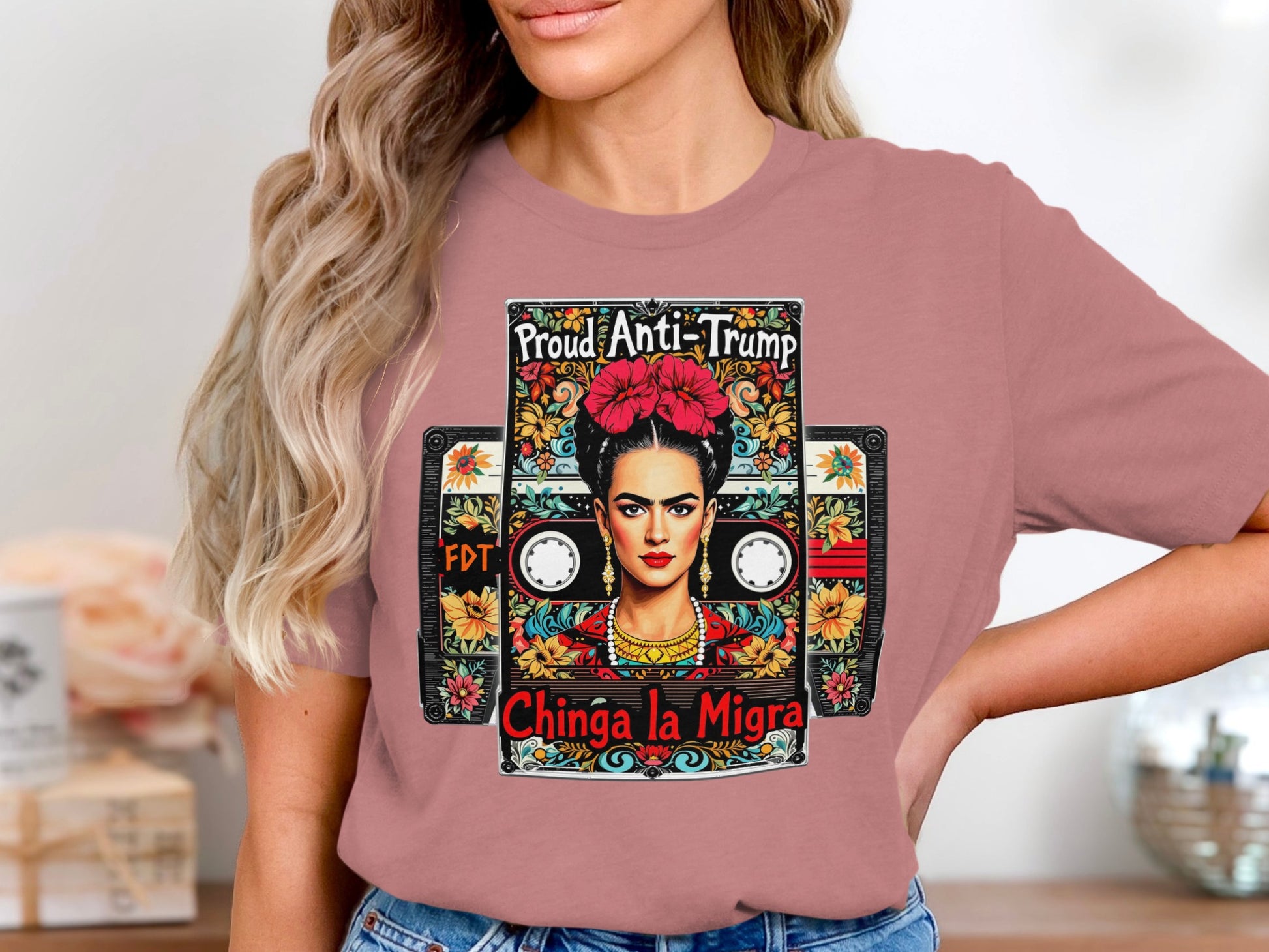 Proud Anti-Trump Chinga la Migra T-Shirt product