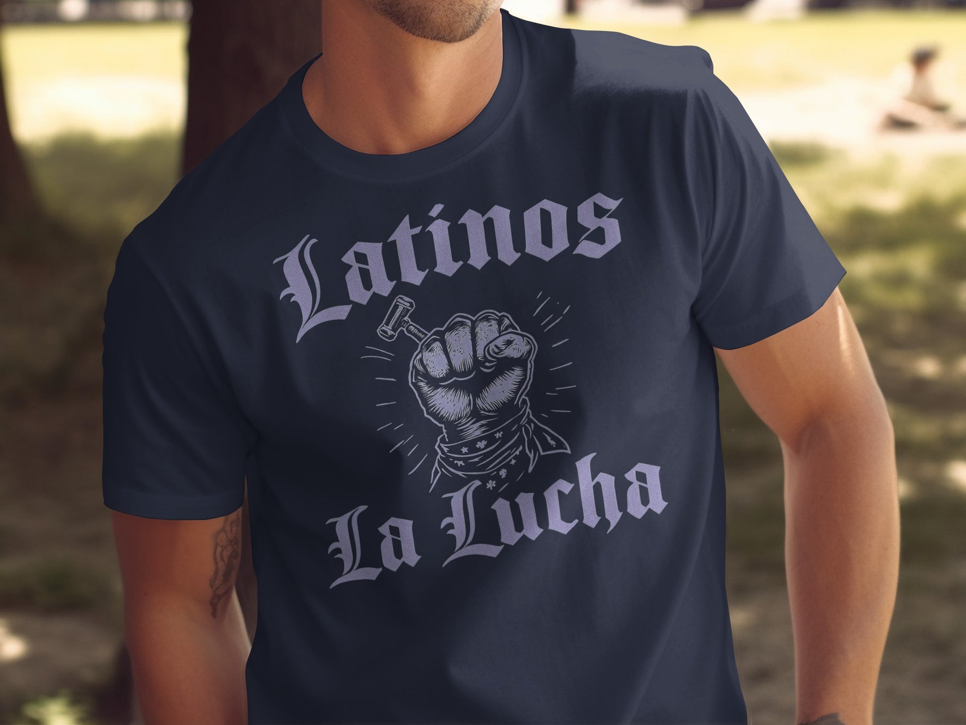 Latinos La Lucha Graphic T-Shirt product type