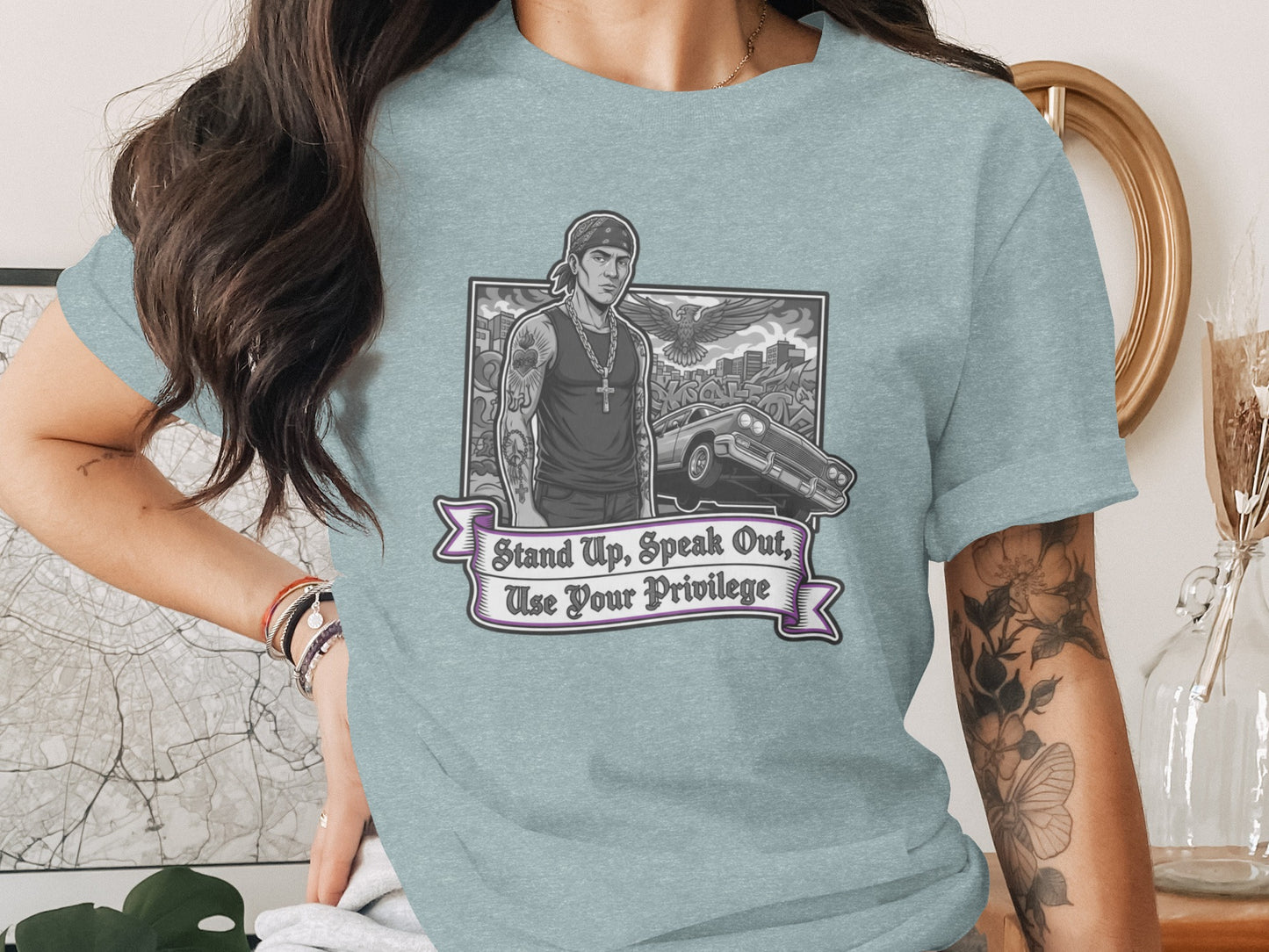 Stand Up Speak Out Use Your Privilege Graphic Tee